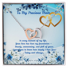 Today & Always! - Interlocking Hearts Necklace (for Mom)