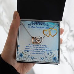 Today & Always! - Interlocking Hearts Necklace (for Mom)