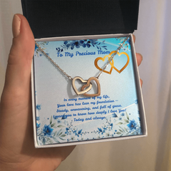 Today & Always! - Interlocking Hearts Necklace (for Mom)