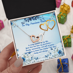 Today & Always! - Interlocking Hearts Necklace (for Mom)