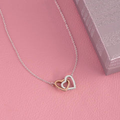 World's Best Mom Ever - Interlocking Hearts Necklace
