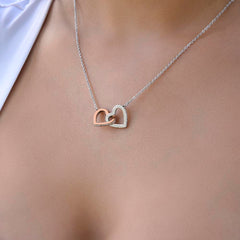 World's Best Mom Ever - Interlocking Hearts Necklace