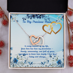 Today & Always! - Interlocking Hearts Necklace (for Mom)