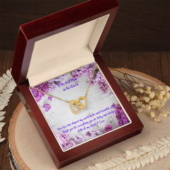 World's Best Mom Ever - Interlocking Hearts Necklace