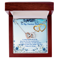 Today & Always! - Interlocking Hearts Necklace (for Mom)