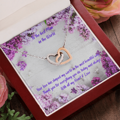 World's Best Mom Ever - Interlocking Hearts Necklace
