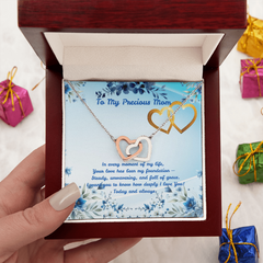 Today & Always! - Interlocking Hearts Necklace (for Mom)