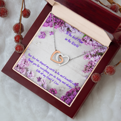 World's Best Mom Ever - Interlocking Hearts Necklace