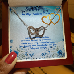 Today & Always! - Interlocking Hearts Necklace (for Mom)