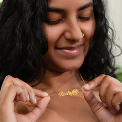 Paw Prints On My Heart - Paw Print Name Necklace