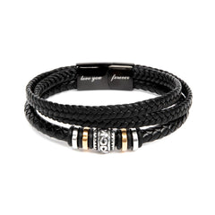 Your Smile - Mens Leather Bracelet (For Son)