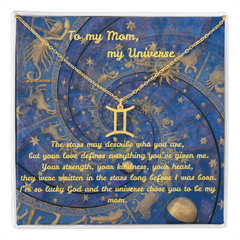 My Universe - Zodiac Name Necklace (for Mom)