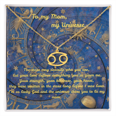 My Universe - Zodiac Name Necklace (for Mom)