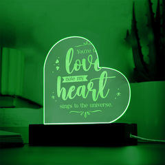 Love Heart Acrylic Sign