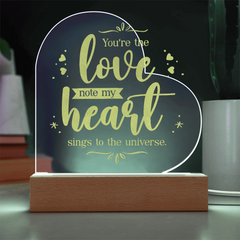 Love Heart Acrylic Sign