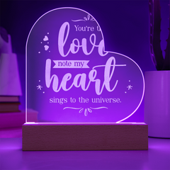 Love Heart Acrylic Sign