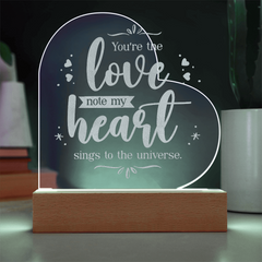 Love Heart Acrylic Sign