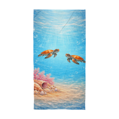 Tropical Sea Turtles Paradise - Beach Towel
