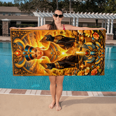 Majestic Egyptian Royal - Beach Towel
