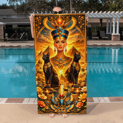 Majestic Egyptian Royal - Beach Towel