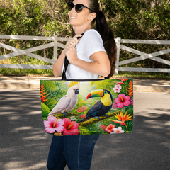 Tropical Birds - Beach Tote Bag