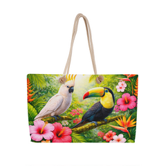 Tropical Birds - Beach Tote Bag