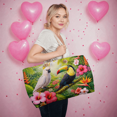Tropical Birds - Beach Tote Bag
