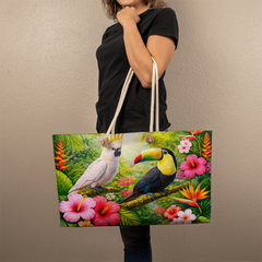 Tropical Birds - Beach Tote Bag