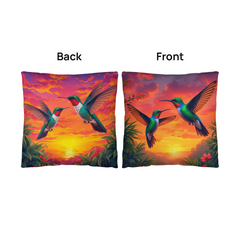 Hummingbird Paradise - Indoor/Outdoor Pillow