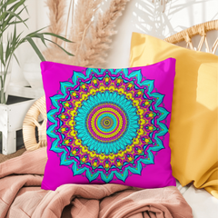 Cosmic Serenity Mandala- Indoor/Outdoor Pillow