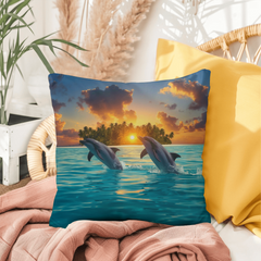 Dolphin Dream - Indoor/Outdoor Pillow