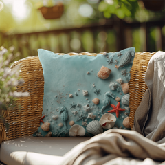 Turquoise Tides - Indoor/Outdoor Pillow