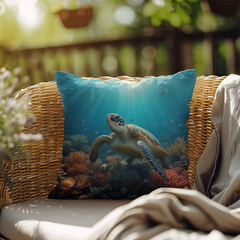Turtle Serenity - Indoor/Outdoor Pillow
