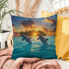 Dolphin Dream - Indoor/Outdoor Pillow