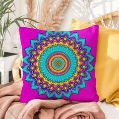 Cosmic Serenity Mandala- Indoor/Outdoor Pillow