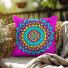 Cosmic Serenity Mandala- Indoor/Outdoor Pillow