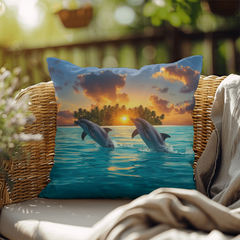 Dolphin Dream - Indoor/Outdoor Pillow