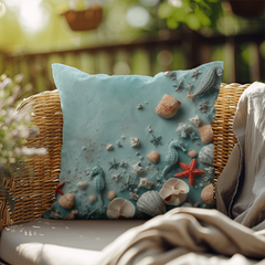 Turquoise Tides - Indoor/Outdoor Pillow
