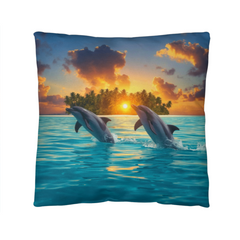 Dolphin Dream - Pillow Cover With Insert