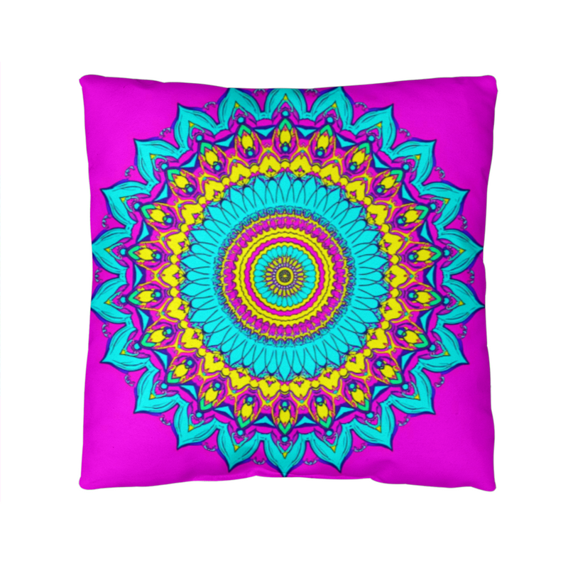 Cosmic Serenity Mandala - Pillow Cover With Insert