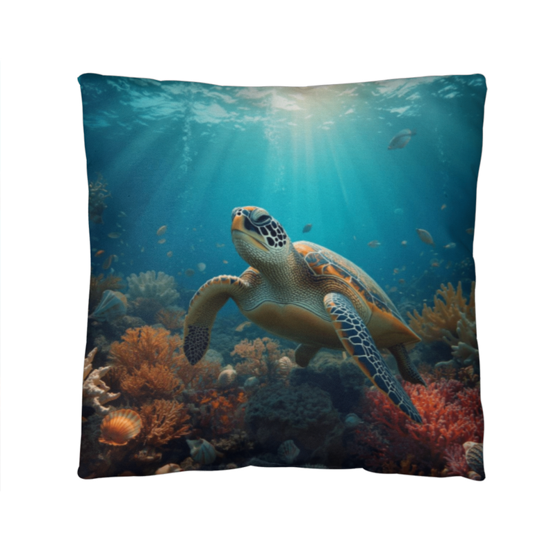 Turtle Serenity - Pillow Cover With Insert
