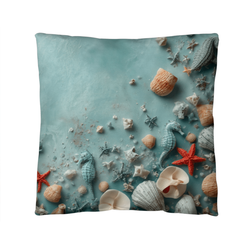 Turquoise Tides - Pillow Case With Inserts