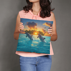 Dolphin Dream - Pillow Cover With Insert