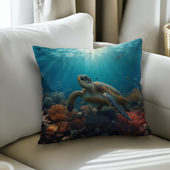 Turtle Serenity - Pillow Cover With Insert