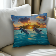 Dolphin Dream - Pillow Cover With Insert