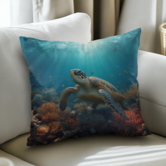 Turtle Serenity - Pillow Cover With Insert