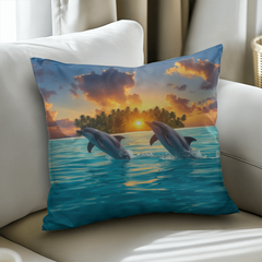 Dolphin Dream - Pillow Cover With Insert