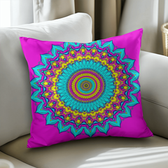 Cosmic Serenity Mandala - Pillow Cover With Insert