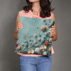 Turquoise Tides - Pillow Case With Inserts