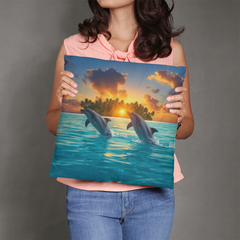 Dolphin Dream - Pillow Cover With Insert